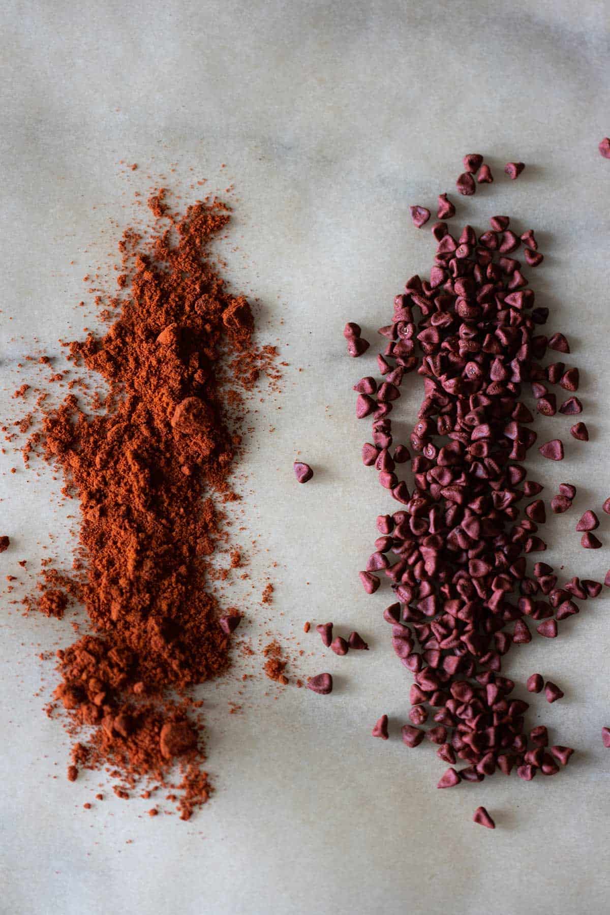 achiote seeds and ground achiote.