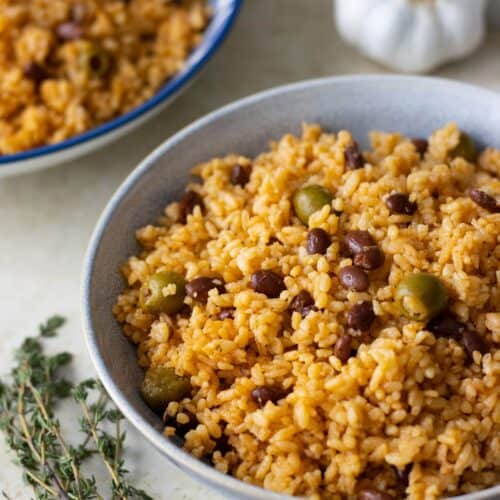 Puerto Rican Rice And Beans Food