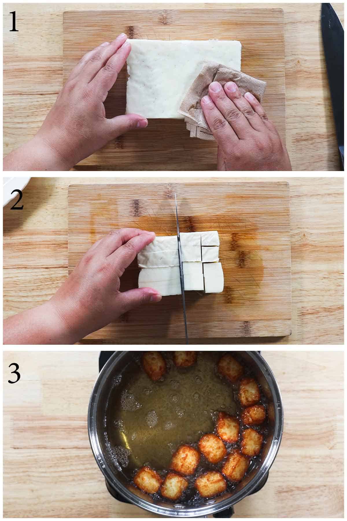 steps on how to make queso frito.