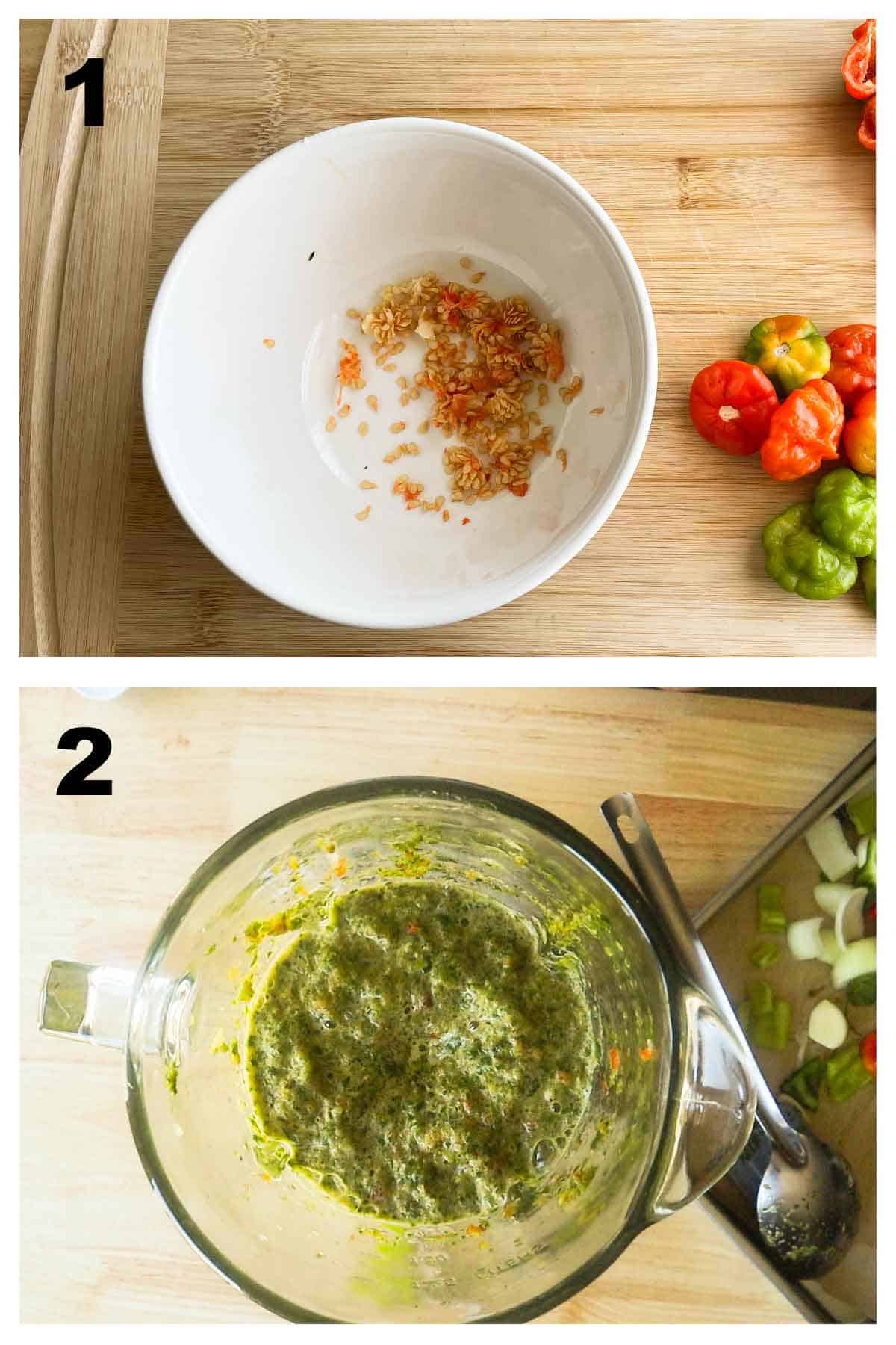 steps on how to make homemade sofrito.