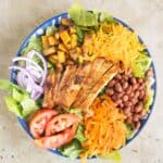 a big bowl with a puerto rican style salad.