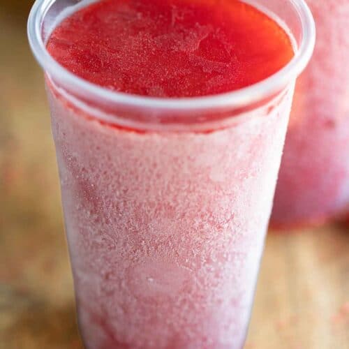 2 cups of a strawberry flavor limber.